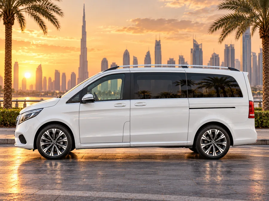 مرسيدس V-Class لفئات خدمات نقل الركاب الخاصة في دبي